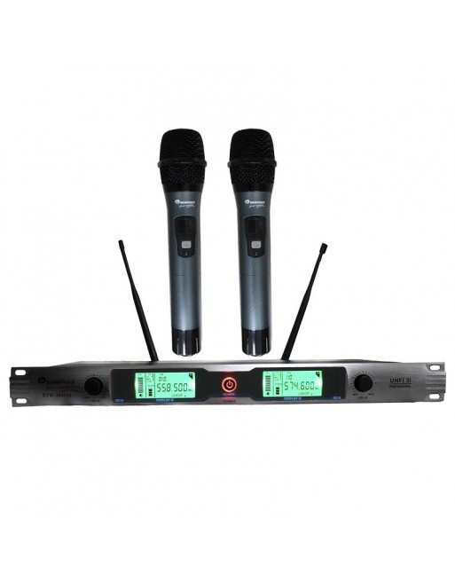 Soundtrack Sistema de Micrófonos STW-36HU2, UHF, Negro
