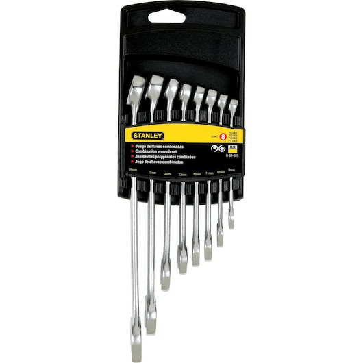 Stanley Juego de Llaves Combinadas 88-854, 8 Piezas, Acero