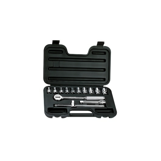 Stanley Juego de Dados con Matraca 86-503, 1/2", 14 Piezas, Negro