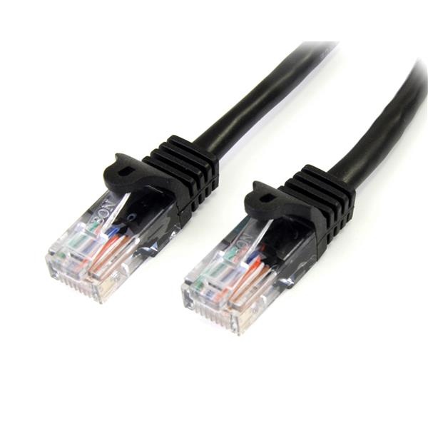 StarTech.com Cable Patch Cat5e UTP sin Enganches RJ-45 Macho - RJ-45 Macho, 10 Metros, Negro 