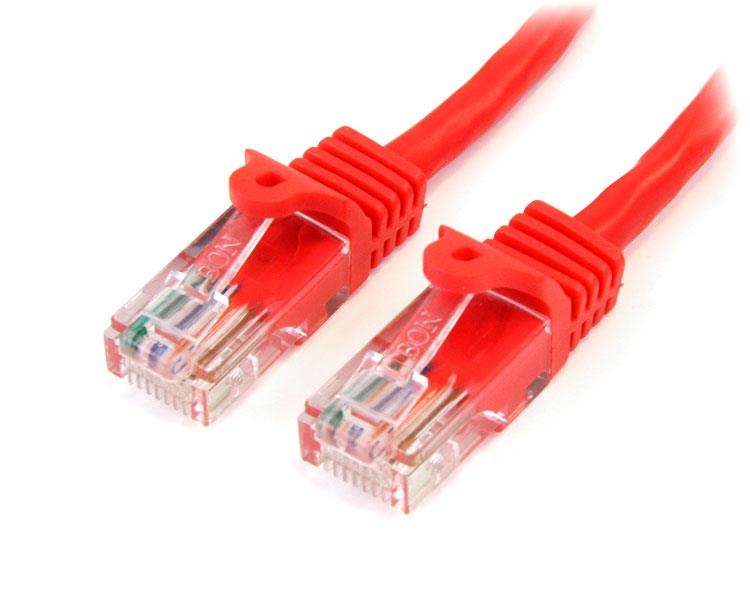 StarTech.com Cable Patch Cat5e UTP sin Enganches RJ-45 Macho - RJ-45 Macho, 1 Metro, Rojo 