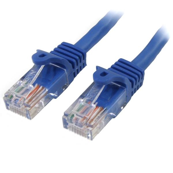 StarTech.com Cable Patch Cat5e UTP sin Enganches RJ-45 Macho - RJ-45 Macho, 2 Metros, Azul 