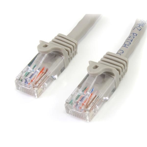 StarTech.com Cable Patch Cat5e UTP sin Enganches, RJ-45 Macho - RJ-45 Macho, 7.6 Metros, Gris
