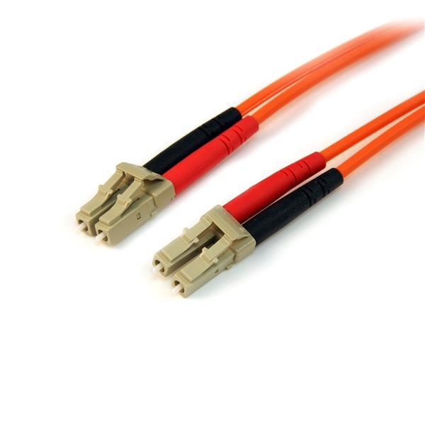 StarTech.com Cable Fibra Óptica Multimodo OM2 LC Macho - LC Macho, Núcleo 50µm, Cubierta 125µm, 2 Metros, Naranja