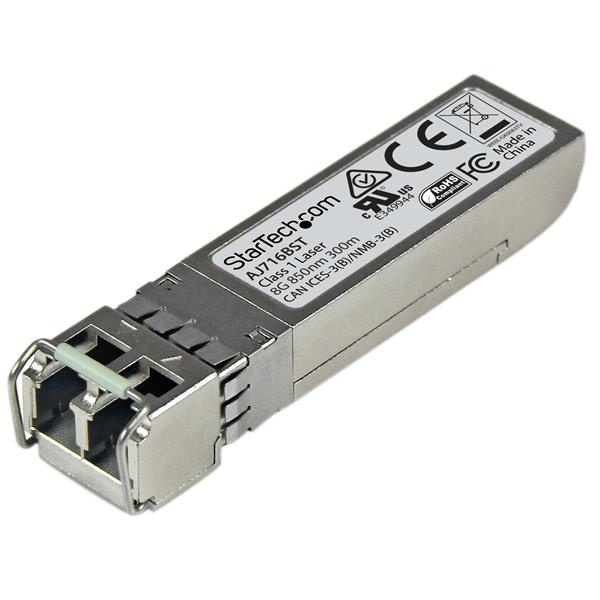 StarTech.com Módulo Transceptor de Fibra Canal SFP+ de 8 Gigabit, Mini GBIC, Multimodo LC, 300m, para HP AJ716B