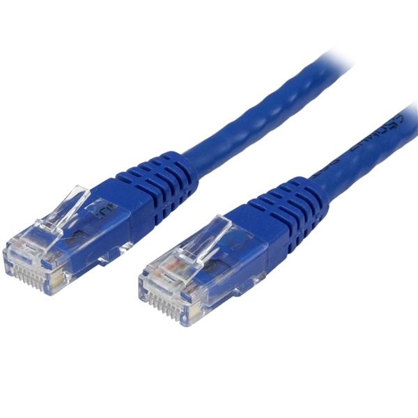 StarTech.com Cable Patch Cat6 UTP Moldeado RJ-45 Macho - RJ-45 Macho, 90cm, Azul