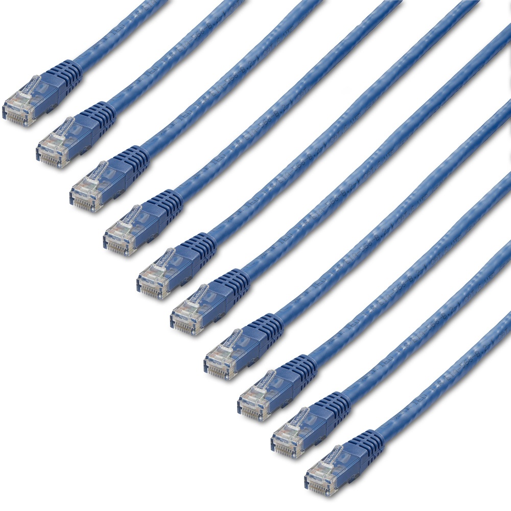 StarTech.com Cable Patch Cat6 UTP Moldeado RJ-45 Macho - RJ-45 Macho, 1.8 Metros, Azul 
