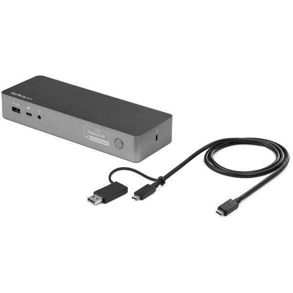 StarTech.com Docking Station DK30C2DPPD USB-C, 3xUSB 3.0, 1x USB-C, 2x HDMI, 2x DisplayPorts, Negro/Gris