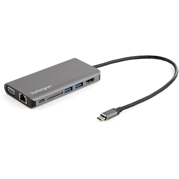 StarTech.com Docking Station DKT30CHVAUSP USB-C, 1x USB-C, 2x USB 3.0, 1x HDMI, 1x VGA, Gris