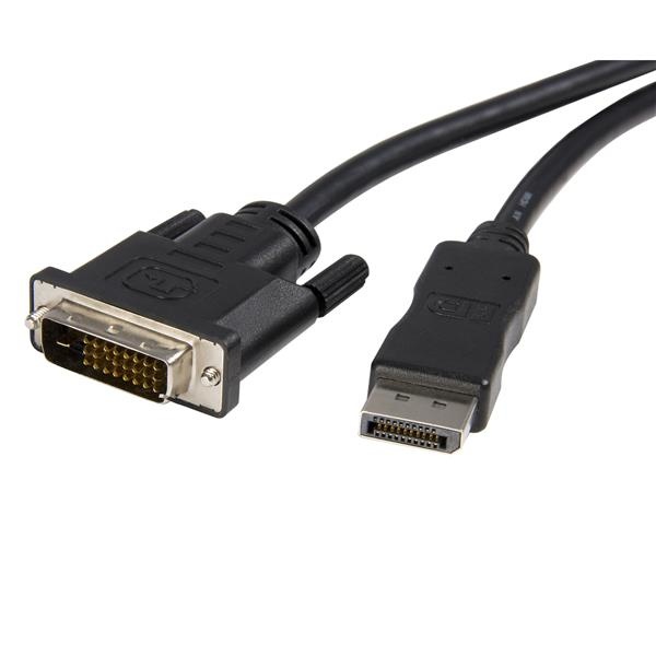StarTech.com Cable DisplayPort 1.2 Macho - DVI-D Macho, 1080p, 1.8 Metros, Negro