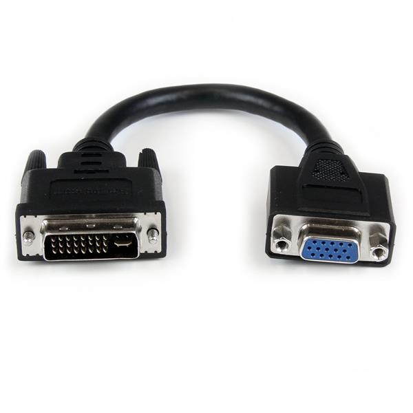 StarTech.com Adaptador DVI Macho - VGA Hembra, 20cm, Negro