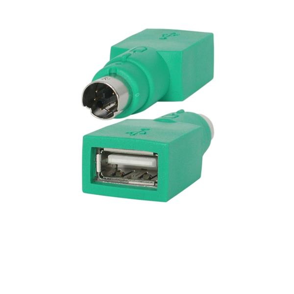 StarTech.com Adaptador PS/2 Macho - USB A Hembra, Verde