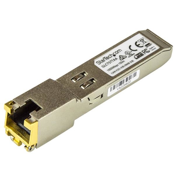 StarTech.com Módulo Transceptor GLCTSTTAA SFP, RJ-45, 1000Mbit/s, 100 Metros