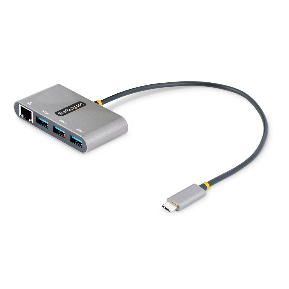StarTech.com Hub USB-C - RJ-45, USB-A 3.1, 5 Gbit/s