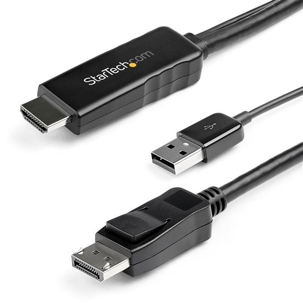 StarTech.com Adaptador HDMI Macho - DisplayPort Macho, 2 Metros 