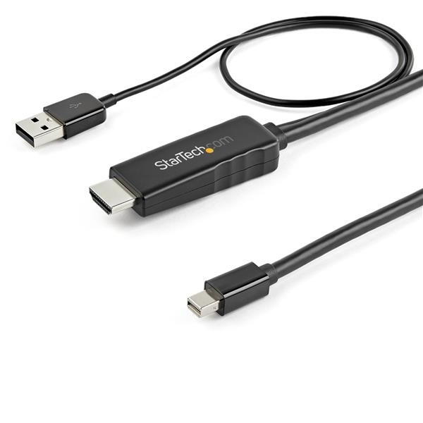 StarTech.com Cable HDMI 1.4 Macho - Mini DisplayPort Macho, 4K, 30Hz, 1 Metro, Negro