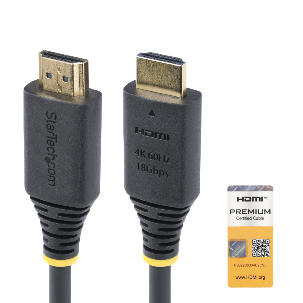 StarTech.com Cable 4K60 HDMI 2.0 Macho - HDMI Macho, 18 Gbit/s, 1 Metro