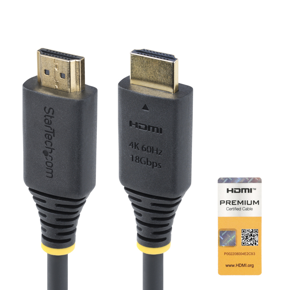 StarTech.com Cable 4K60 HDMI 2.0 Macho - HDMI Macho, 18 Gbit/s, 50cm