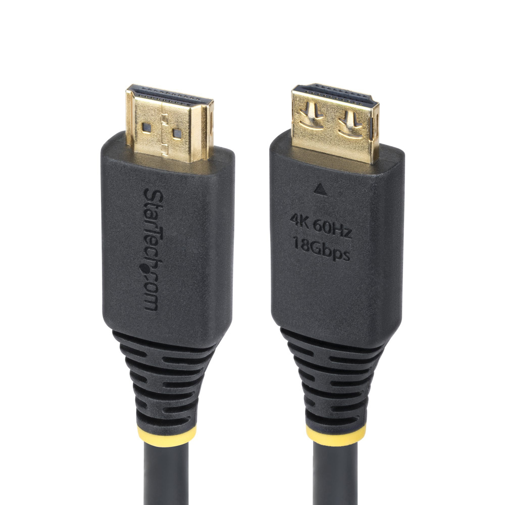 StarTech.com Cable HDMI2-CABLE-GRIP-8F HDMI 2.0 Macho - HDMI Macho, 18 Gbit/s, 2.4 Metros