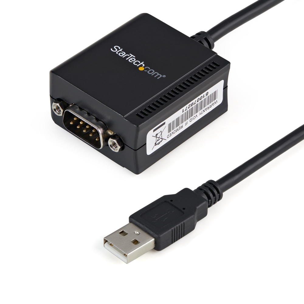 StarTech.com Cable USB 2.0 A Macho - Serial DB9 Macho, 1.8m, Negro