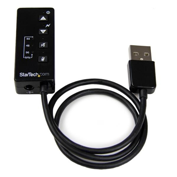 StarTech.com Tarjeta de Sonido Estéreo USB Externa Adaptador Conversor con Salida SPDIF y Micrófono Incorporado