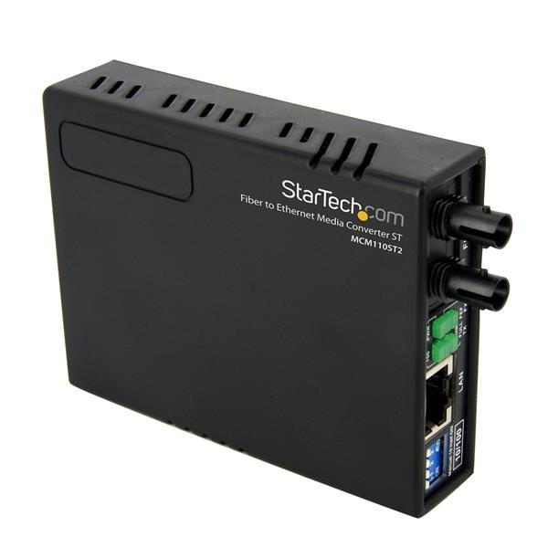 StarTech.com Convertidor de Medios Ethernet 10/100 Mbps a Fibra Multimodo ST - 2km