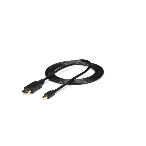 StarTech.com Cable mini DisplayPort 1.2 Macho - DisplayPort 1.2 Macho, 4K, 60Hz, 3 Metros, Negro