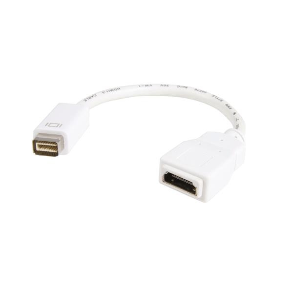 StarTech.com Adaptador Mini DVI Macho - HDMI Hembra, 20cm, Blanco, para Macbook/iMac