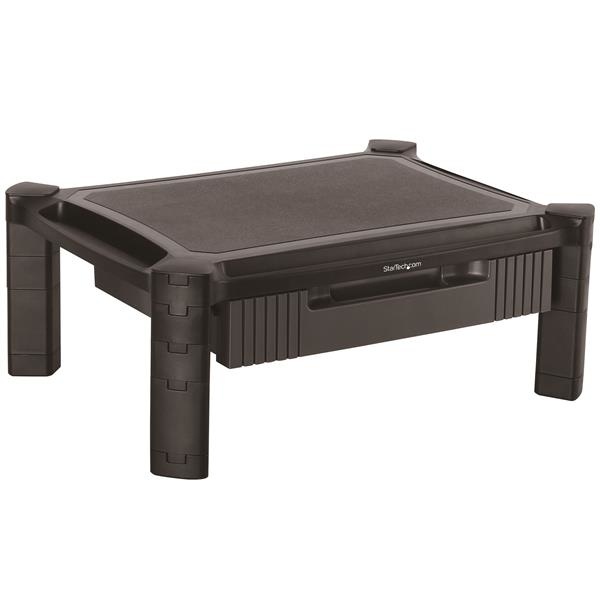 StarTech.com Base de Soporte para Monitor 13" - 27" con Cajón y Altura Ajustable, hasta 10kg, Negro