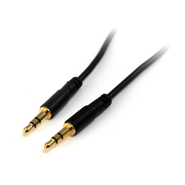 StarTech.com Cable 3,5mm Macho - 3,5mm Macho, 90cm, Negro