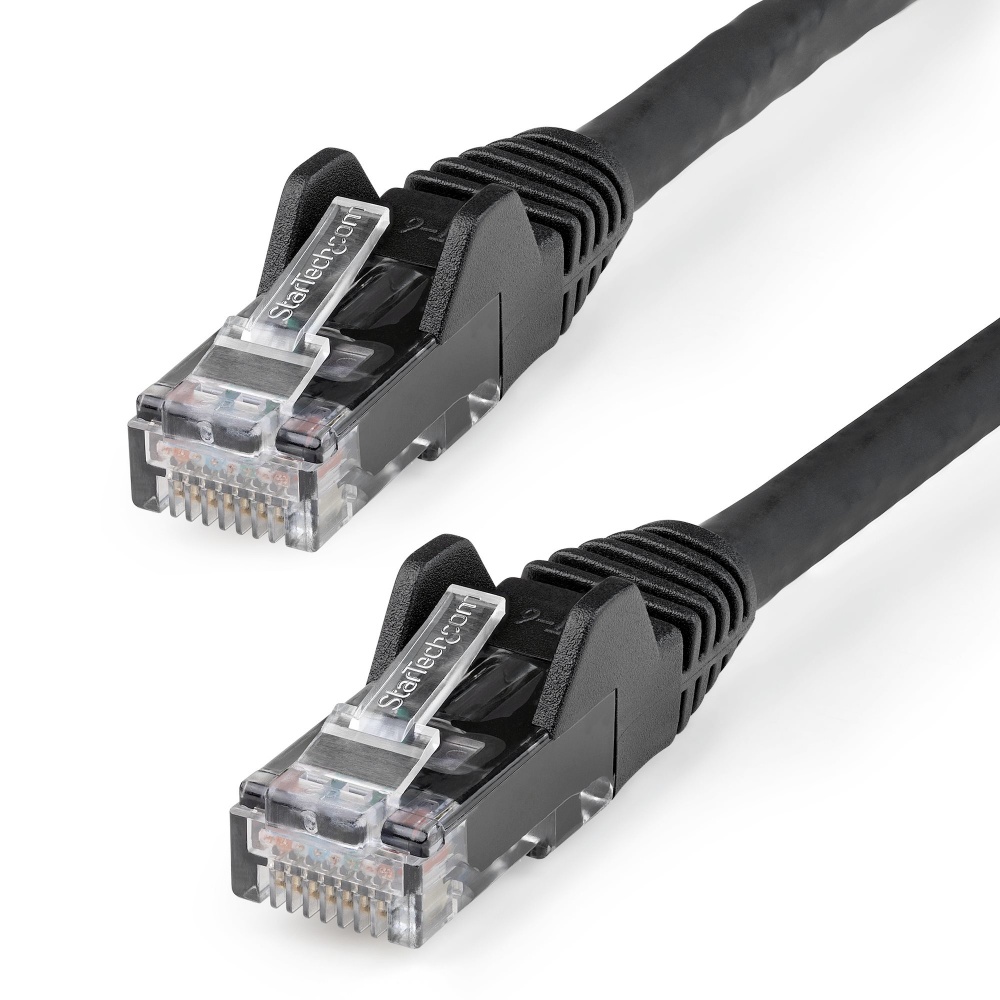 StraTech.com Cable Patch Cat6 UTP sin Enganches RJ-45 Macho - RJ-45 Macho, 50cm, Negro