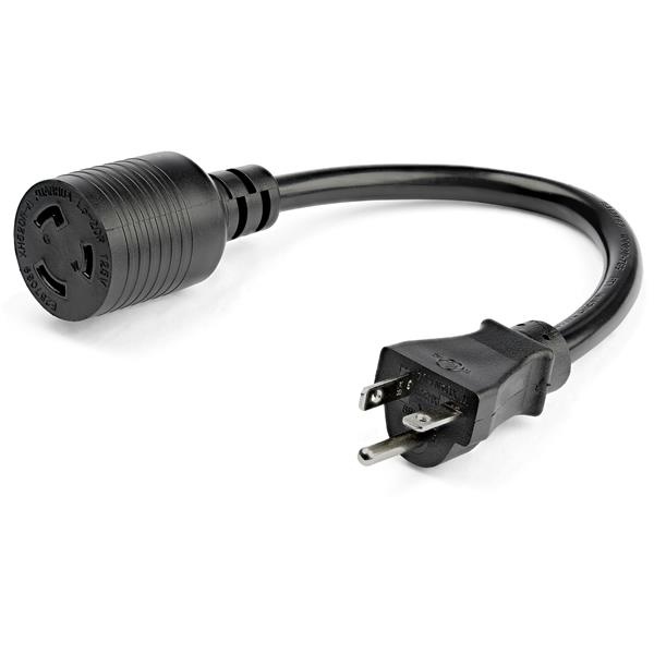StarTech.com Cable de Poder NEMA L5-20P Macho - NEMA L5-20R Hembra, 30cm, Negro