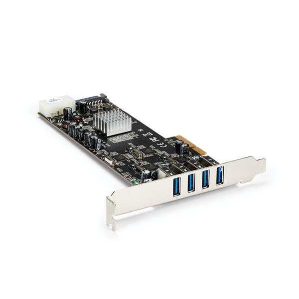 Startech.com Tarjeta PCI Express con Fuente Molex, 4 Puertos USB 3.0, 5 Gbit/s