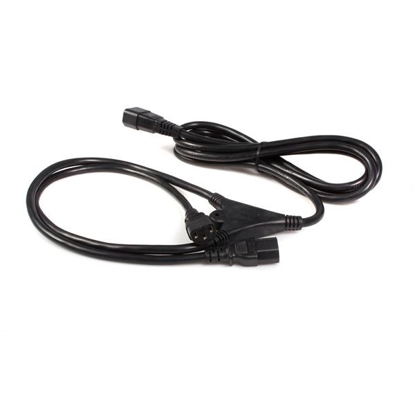 StarTech.com Cable de Poder C14 Macho - 2x C13 Hembra, 3 Metros, Negro