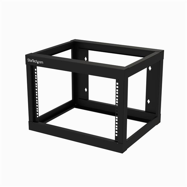 StarTech.com Rack Abierto 2 Postes, 6U, hasta 80kg, Negro