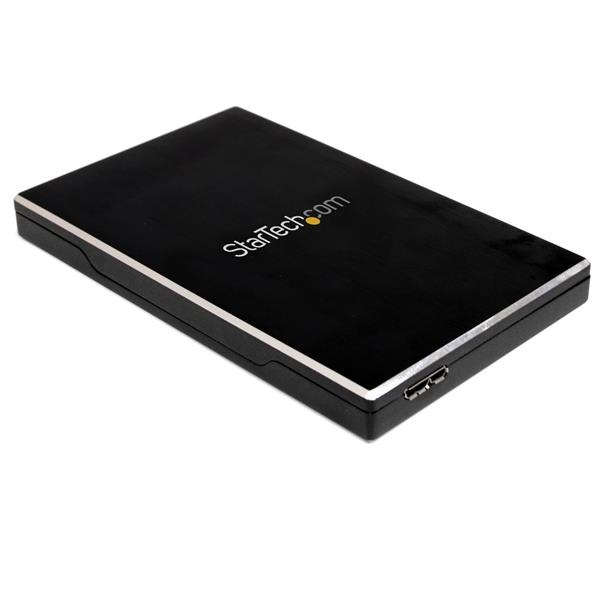 StarTech.com Gabinete de Disco Duro 2.5'', SATA, USB 3.0, Negro/Aluminio
