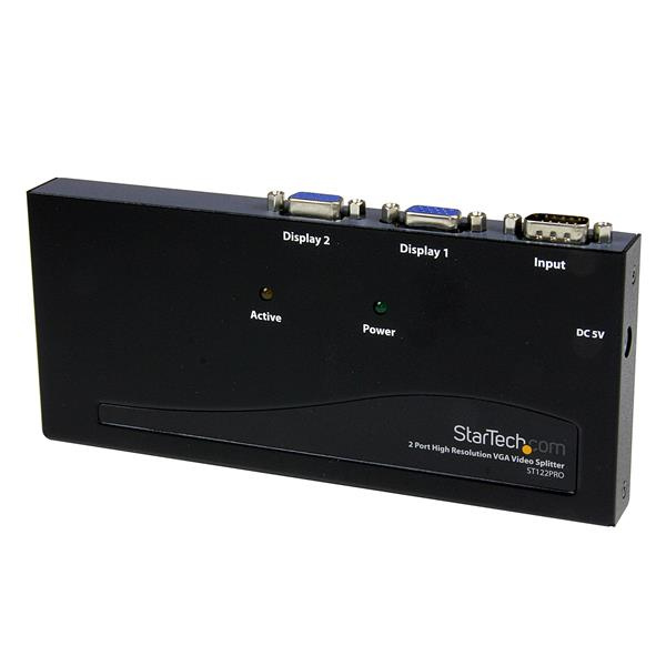 StarTech.com Video Splitter ST122PRO, 2 Puertos VGA