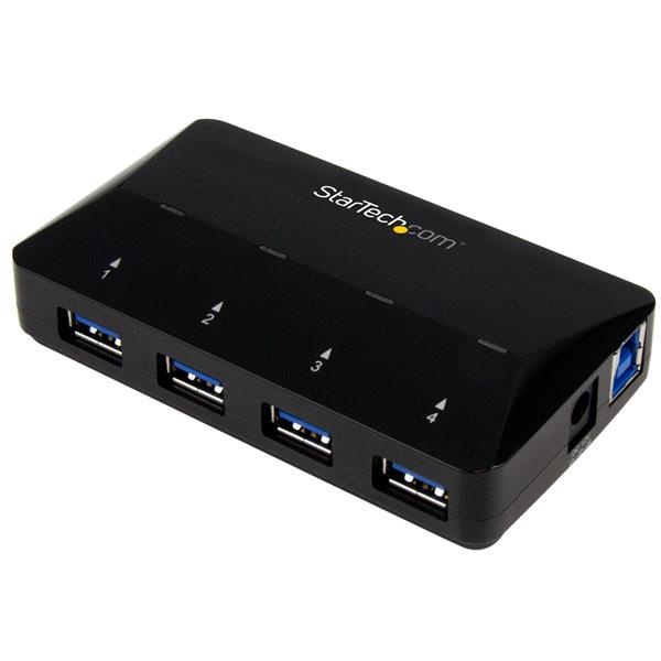 StarTech.com Hub USB A 3.0 de 4 Puertos, 5000 Mbit/s, Negro