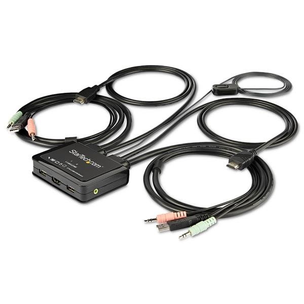 StarTech.com Switch KVM SV211HDUA4K, 2 Puertos HDMI