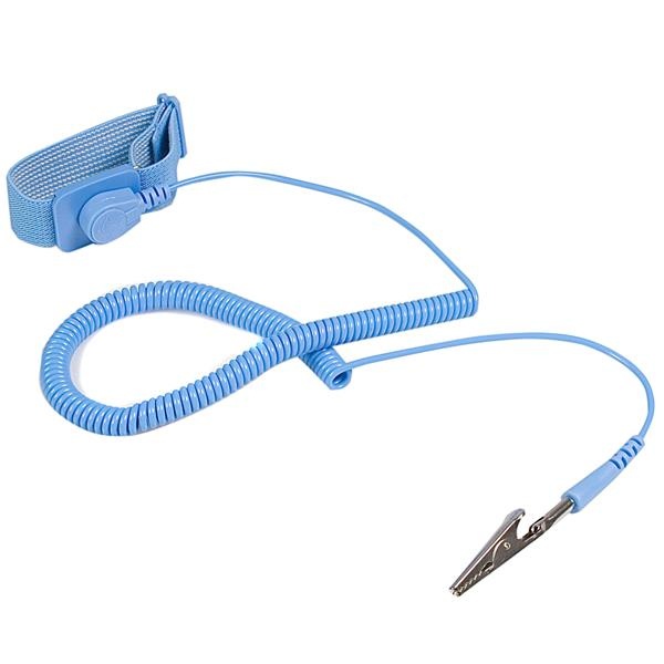 StarTech.com Pulsera Antiestática con Cable a Tierra, 1.8 Metros, Azul