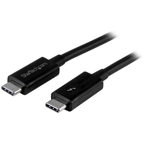 StarTech.com Cable Thunderbolt 3 USB-C Macho - USB-C Macho, 2 Metros, Negro, para MacBook