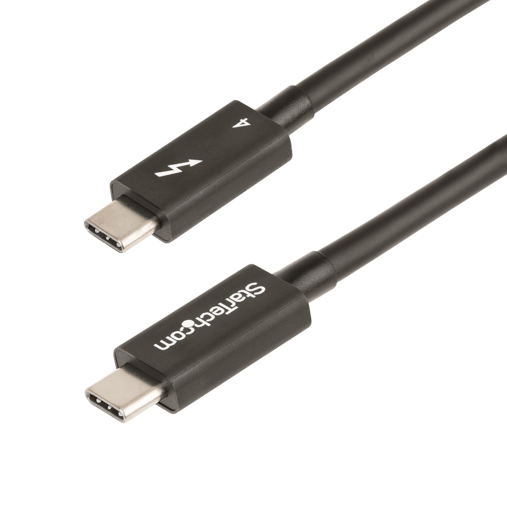 StarTech.com Cable Thunderbolt 4 Macho - Thunderbolt 4 Macho, 40 Gbit/s, 50cm, Negro