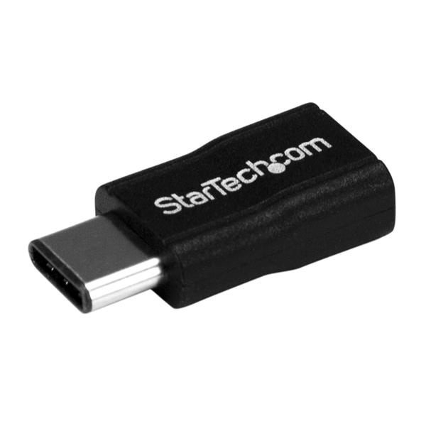 StarTech.com Adaptador USB-C Macho - USB 2.0 Hembra, Negro