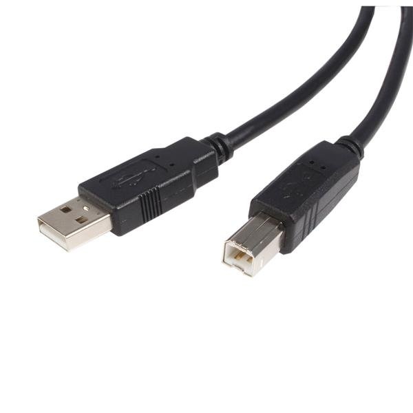 StarTech.com Cable USB 2.0 para Impresora, USB A Macho - USB B Macho, 1.8 Metros, Negro