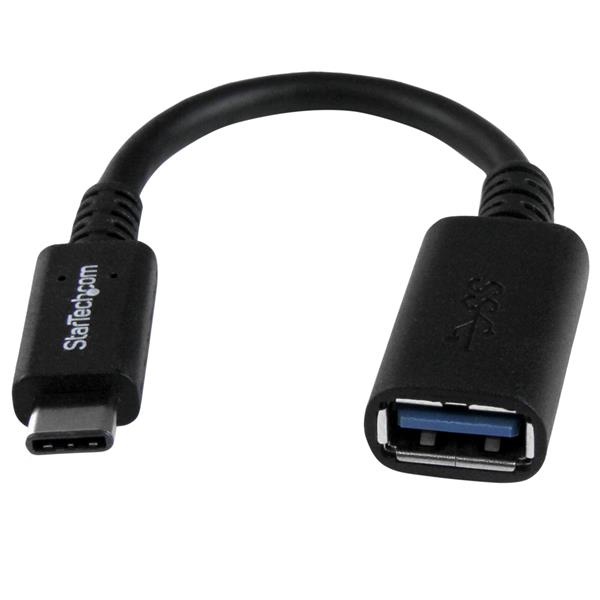StarTech.com Adaptador USB 3.1 C -  USB 3.1 A, 15cm, Negro