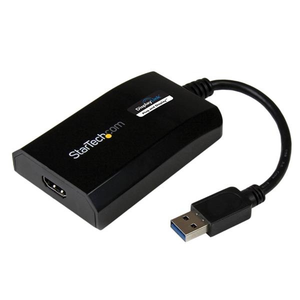 StarTech.com Adaptador Gráfico Externo Multimonitor USB 3.0 - HDMI HD Certificado DisplayLink para Mac/PC