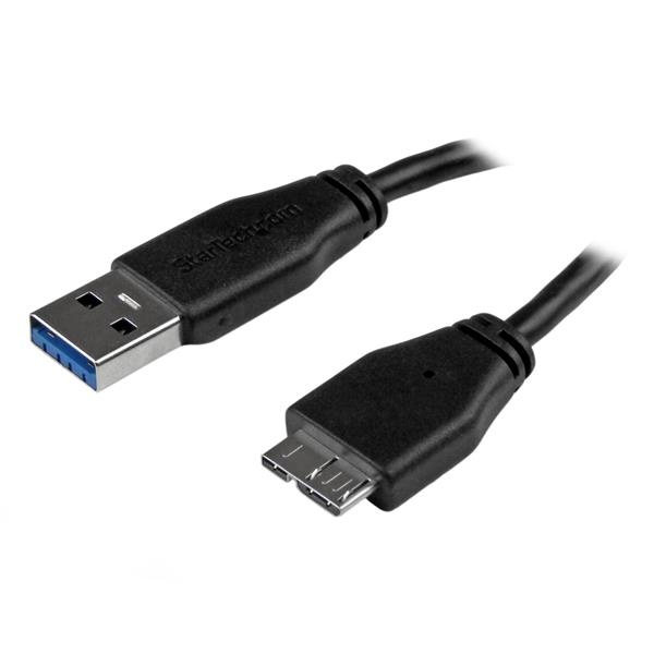 StarTech.com Cable USB Macho - Micro-USB B Macho, 3 Metros, Negro