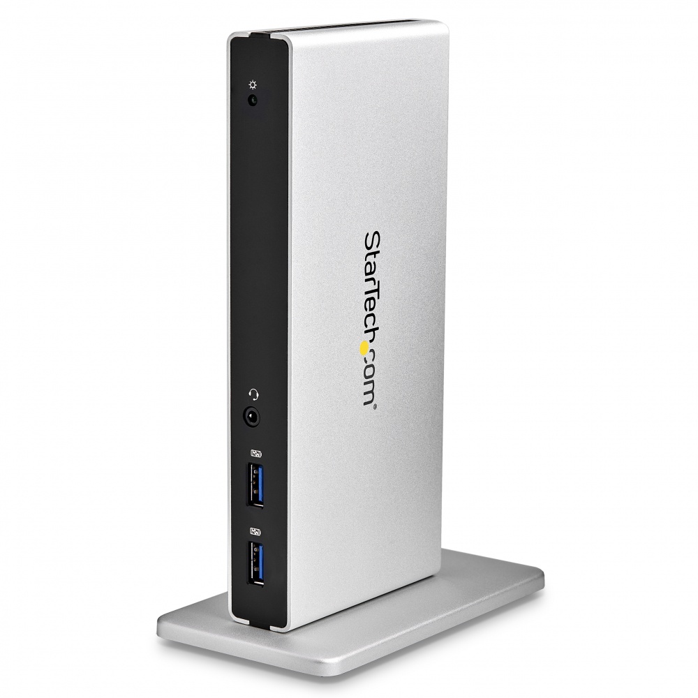 StarTech.com Replicador de Puertos Universal USB 3.0 para Laptop con DVI Doble y Ethernet Gigabit con Adaptadores HDMI VGA