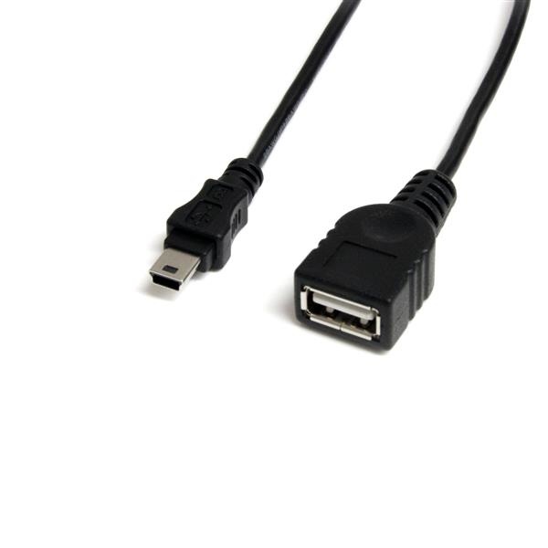 StarTech.com Cable USB-A Macho - Mini-USB B Hembra, 30cm