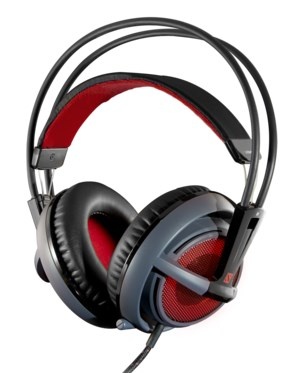 SteelSeries Siberia v2 Audífonos Gamer, Alámbrico, 90cm, Negro/Gris/Rojo